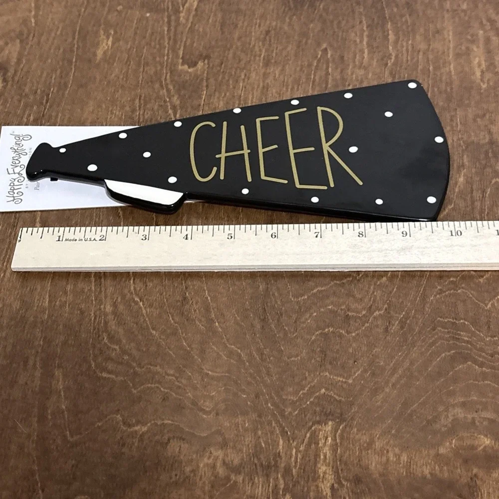 Coton Colors Happy Everything Cheer  Megaphone Large Attachment‎ Black White New